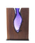 Clean Cut "Walnut Wood" with Hand blown Amethyst Glass "Amphora"