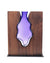 Clean Cut Walnut Wood with Handblown Amethyst "Blackberry"