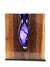 Live Edge Walnut with Amethyst Hand Blown Glass Wood, Glass, Metal Base Scott Slagerman Glass 