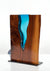 Walnut Wood with Aqua Glass River