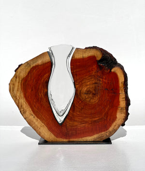 Carob Wood and Clear Amphora