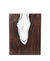 Handblown Clear Glass with Clean Cut Walnut