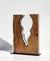 Handblown Clear Glass with Mystery Wood!