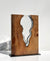 Handblown Clear Glass with Mystery Wood!