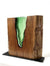 Emerald Glass "Lake" with Walnut Wood Wood, Glass, Metal Base Scott Slagerman Glass 