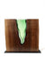 Emerald Glass "Lake" with Walnut Wood Wood, Glass, Metal Base Scott Slagerman Glass 