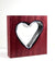 Purple Heart Wood with Handblown Clear Glass
