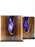 Amethyst Glass Amphora with Walnut Wood Wood, Glass, Metal Base Scott Slagerman Glass 