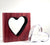 Purple Heart Wood with Handblown Clear Glass